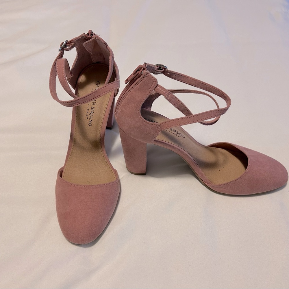 Christian Soriano Blush Pink Block Heels